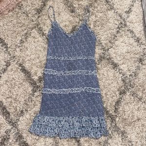 SIM&SAM scrunched ruffle tight dress